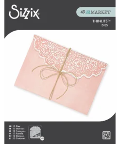Set de Troqueles - Sobre con Encaje - Thinlits Laced Folio - Sizzix x 49 and Market