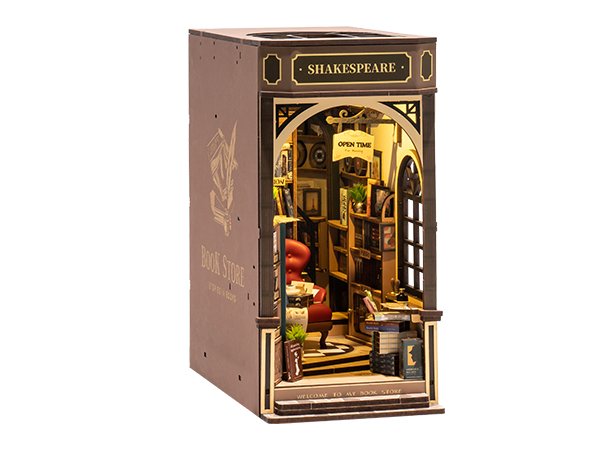 Kit de Rincón de Lectura - Book Nook - Librería Shakespeare and Company de París - Miniatura