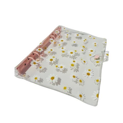 Carpeta PVC A5 - Flores - Rosa