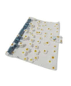 Carpeta PVC A5 - Flores - Celeste