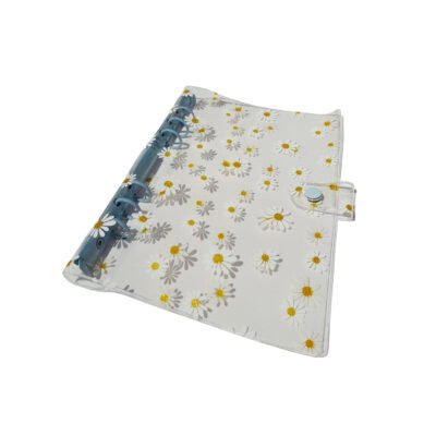 Carpeta PVC A5 - Flores - Celeste