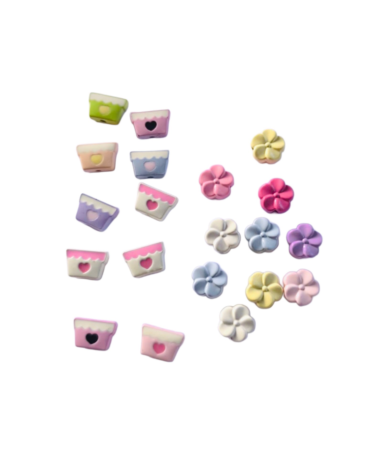 Accesorio - Flor y Maceta - Estilo 1 - 10 pack