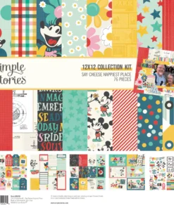 Kit de Papeles 12x12 - Say Cheese Happiest Place - Simple Stories