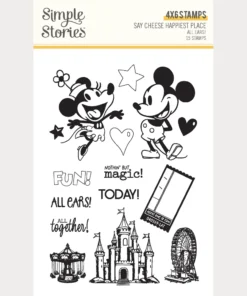 Sellos – All Ears! – Say Cheese Happiest Place – Simple Stories