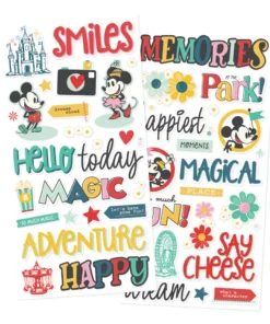 Foam Stickers – Say Cheese Happiest Place – Simple Stories