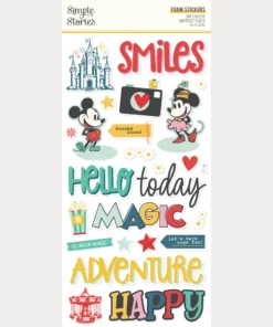 Alternative view of Foam Stickers – Say Cheese Happiest Place – Simple Stories