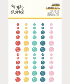 Enamel Dots - Glitter – Say Cheese Happiest Place – Simple Stories