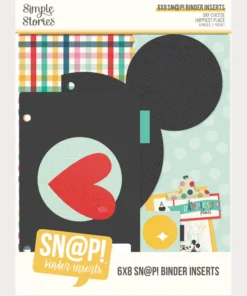 Insertos para Álbum Snap 6x8  – Say Cheese Happiest Place – Simple Stories