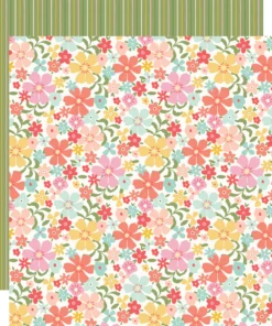 Papel 12x12 - Simple Joys - Pink Lemonade - Simple Stories