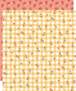 Papel 12x12 - Sunny Side Up - Pink Lemonade - Simple Stories