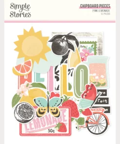 Chipboard Pieces - Pink Lemonade - Simple Stories