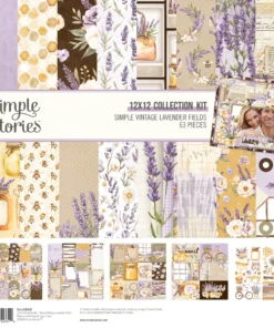 Kit de Papeles 12x12 - Simple Vintage Lavender Fields