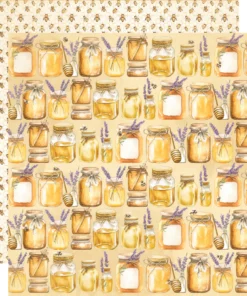 Papel 12x12 - Just Bee You - Simple Vintage Lavender Fields