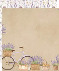 Papel 12x12 - Life Is Sweet - Simple Vintage Lavender Fields