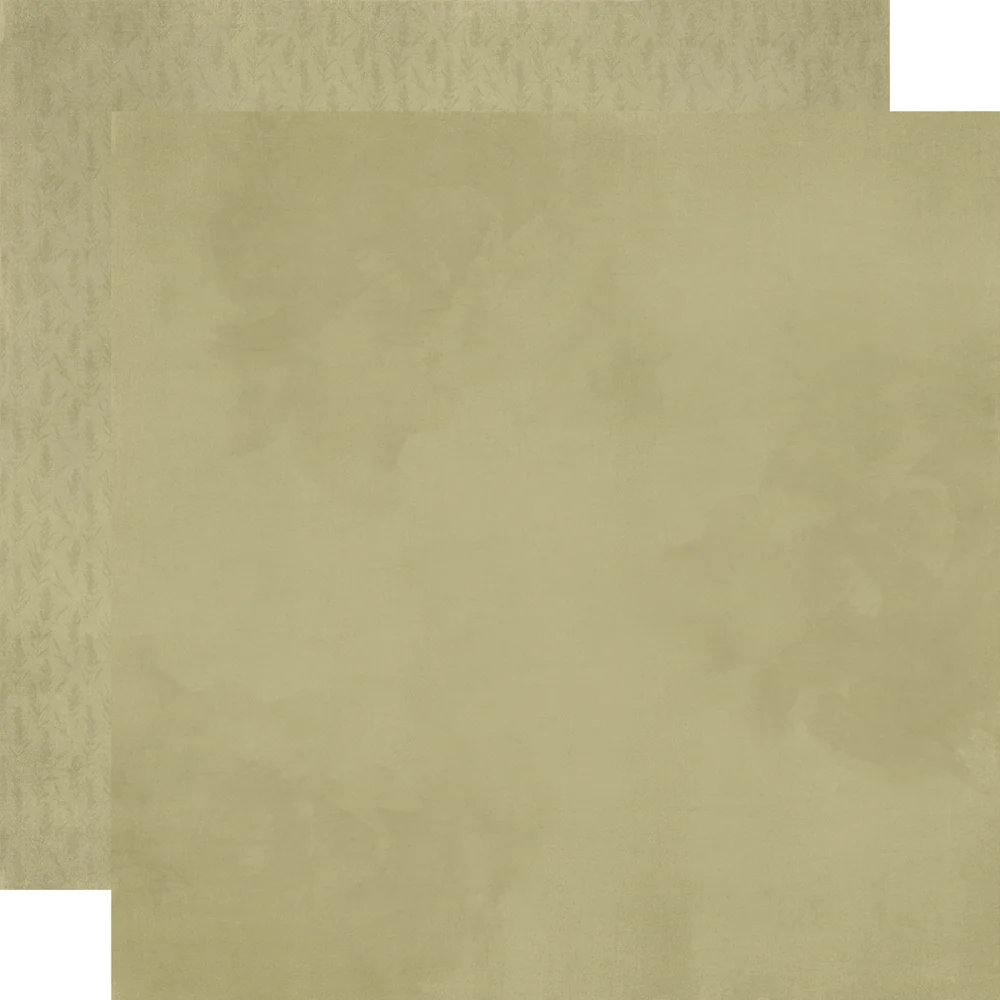 Papel 12x12 - Light Olive - Simple Vintage Lavender Fields
