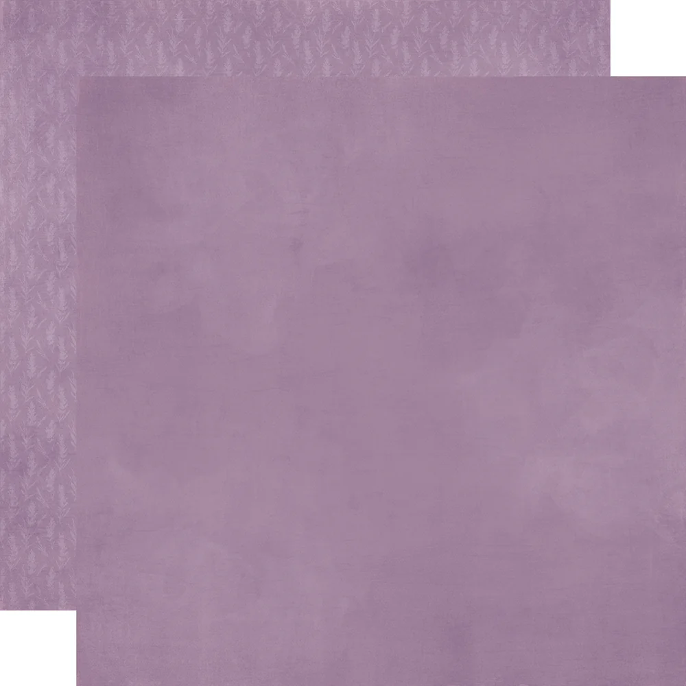 Papel 12x12 - Violet - Simple Vintage Lavender Fields