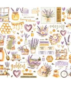 Alternative view of Bits and Pieces - Simple Vintage Lavender Fields
