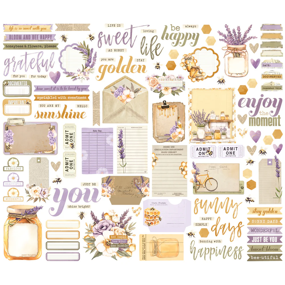 Journal Bits and Pieces - Simple Vintage Lavender Fields - Image 2