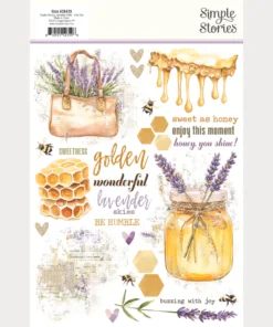 Alternative view of Stickers Transferibles - Rub Ons - Simple Vintage Lavender Fields