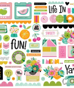 Alternative view of Chipboard Pieces - Color Me Happy - Simple Stories