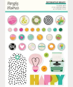Brads - Color Me Happy - Simple Stories