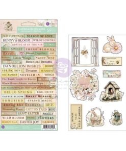 Chipboard Stickers - Among the Wildflowers  - 59 pcs