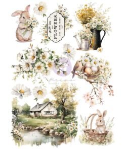 Transfer Rub-Ons - A4 - Among the Wildflowers