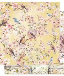 Papel 12x12 - Birdsong in Bloom - Among the Wildflowers