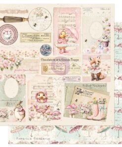 Papel 12x12 - Never A Rainy Day With You - Sweet Spring Collection - Prima