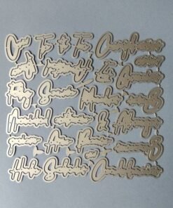 Alternative view of Troqueles - Frases en Español - Cursiva