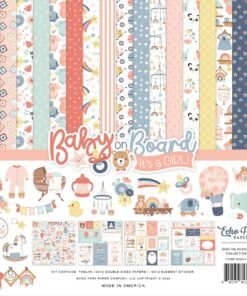 Kit de Papeles 12x12 - Baby on Board - Girl - Echo Park