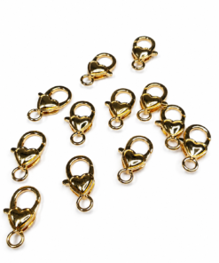 Ganchos - Mini Corazón Dorado - 12 pack