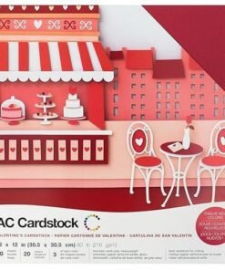 Cartulinas 12x12 - Valentines - American Crafts