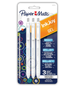 Lapiceros - Gel Blanco - 3 pack