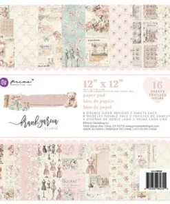 Block de Papeles 12x12 - Buttons & Keepsakes - Frank Garcia - Prima Marketing