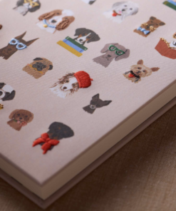 Alternative view of Journal con Tapa Bordada - Studious Dogs - Rifle Paper Co