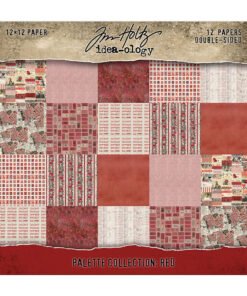 Colección de Papeles 12x12 - Red - Tim Holtz Color Palette
