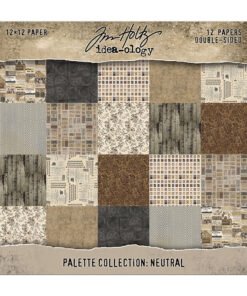 Colección de Papeles 12x12 - Neutral - Tim Holtz Color Palette