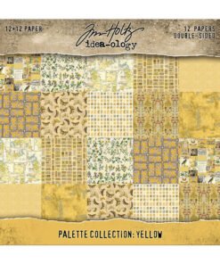 Colección de Papeles 12x12 - Yellow - Tim Holtz Color Palette