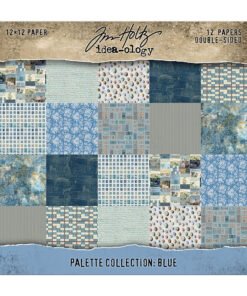 Colección de Papeles 12x12 - Blue - Tim Holtz Color Palette