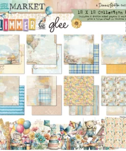Kit de Papeles 12x12 - Glimmer and Glee - 49 and Market