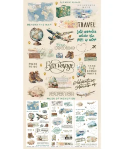 Alternative view of Stickers Transferibles - Rub-Ons - Travel Diaries - 49 and Market
