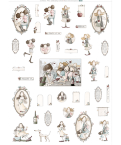 Tela – Rosalía, Leonor, Lía y Martina – Las Prímulas – El Altillo de los Duendes - Image 3