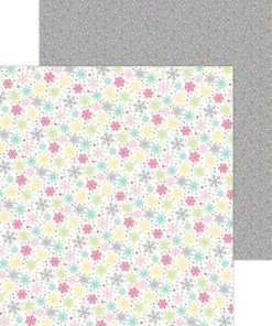 Papel - Snowflakes de Colores - Doodlebug