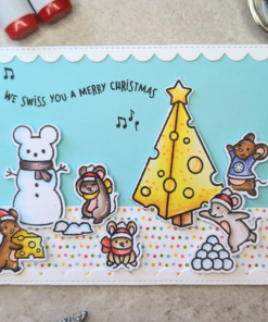 Set de Sello y Troquel - Cheesy Christmas - Lawn Fawn - Imagen 4