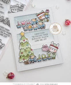 Set de Sello y Troquel - Tiny Helpers - Mama Elephant - Imagen 3