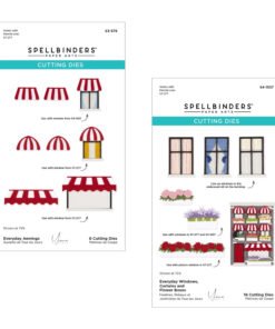 Set de 2 Troqueles Accesorios - Ventanas, Tolditos y Maceteros City Holiday - Spellbinders