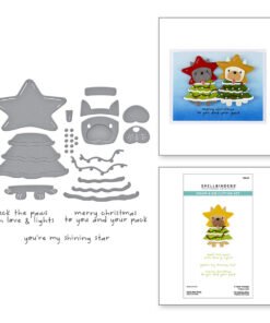 Set de Sello y Troquel - Bull Dog Francés - Navidad - Spellbinders - Imagen 3