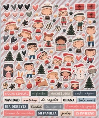 Puffy Stickers de Navidad - Alúa Cid